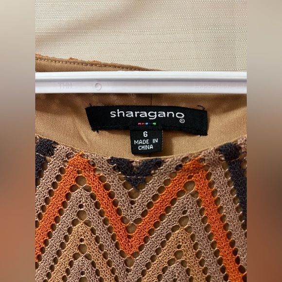 🔴Sharagano size 6 chevron knit summer midi summer spring dress - Picture 10 of 10